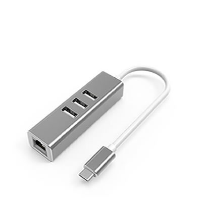 Type-C to 3 USB And RJ45   Adapter