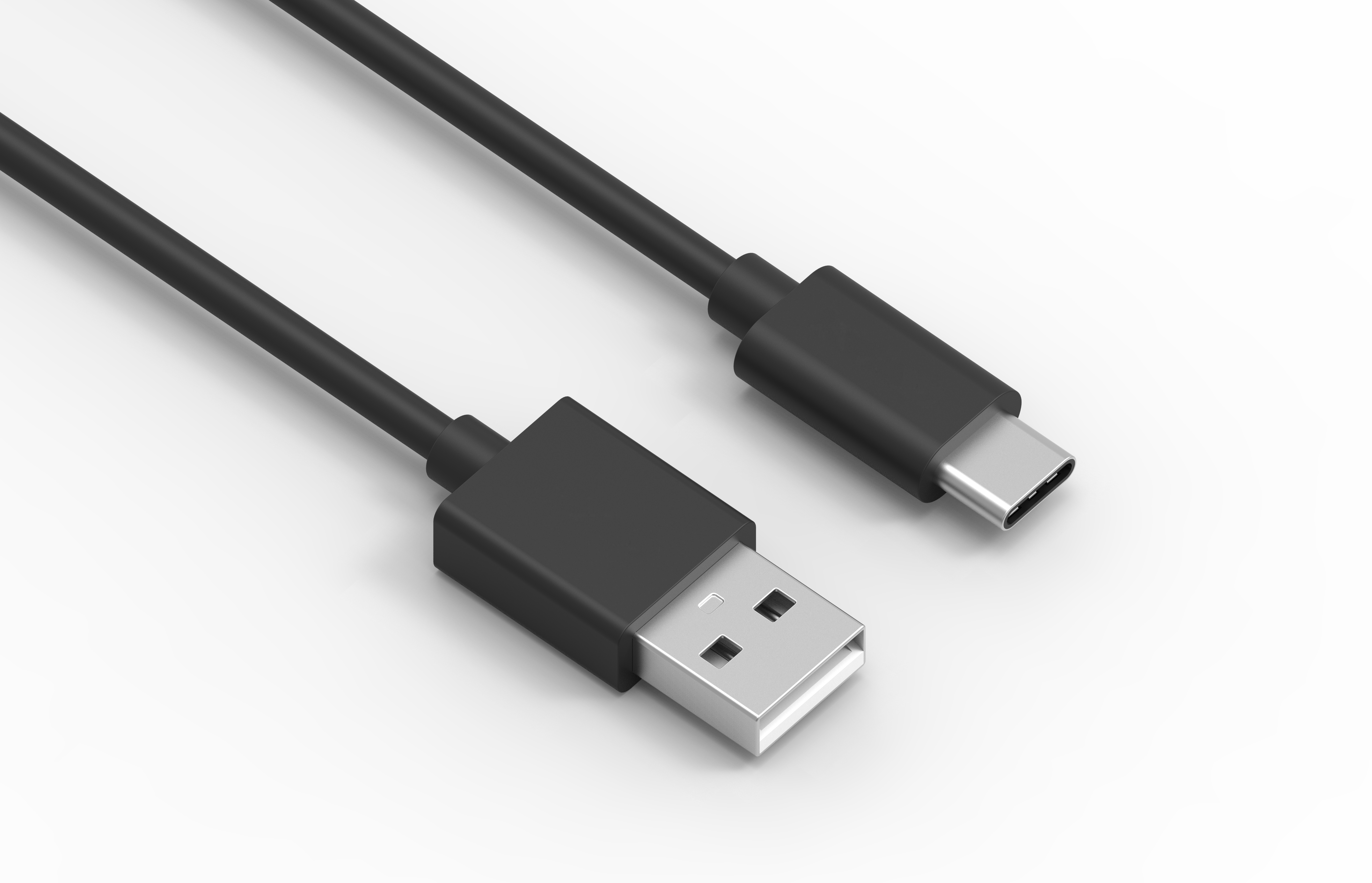 USB2.0 AM to Type C cable， PVC/TPE molding